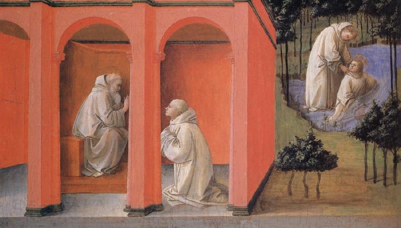 Fra Filippo Lippi The Miraculous Rescue of St Placidus Spain oil painting art